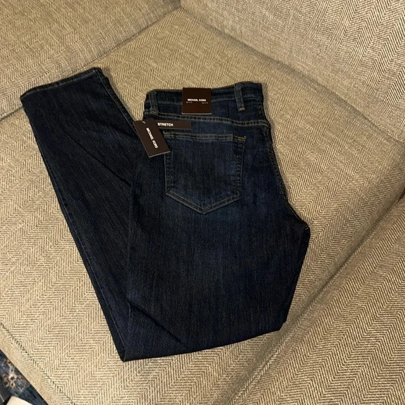 NWT Michael Kors Men’s Jeans Parker Slim Fit Stretch Weston 34/32 MSRP $98 - Picture 1 of 8